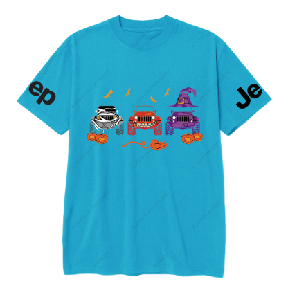 Jp Pumpkin Halloween Skull Bat Clown T-Shirt