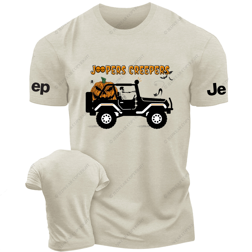 Jp Creepers Halloween Pumpkin Skull T-Shirt