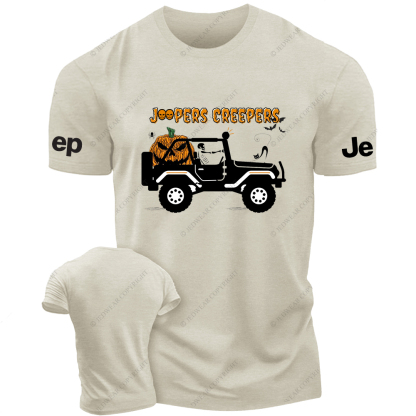 Jp Creepers Halloween Pumpkin Skull T-Shirt