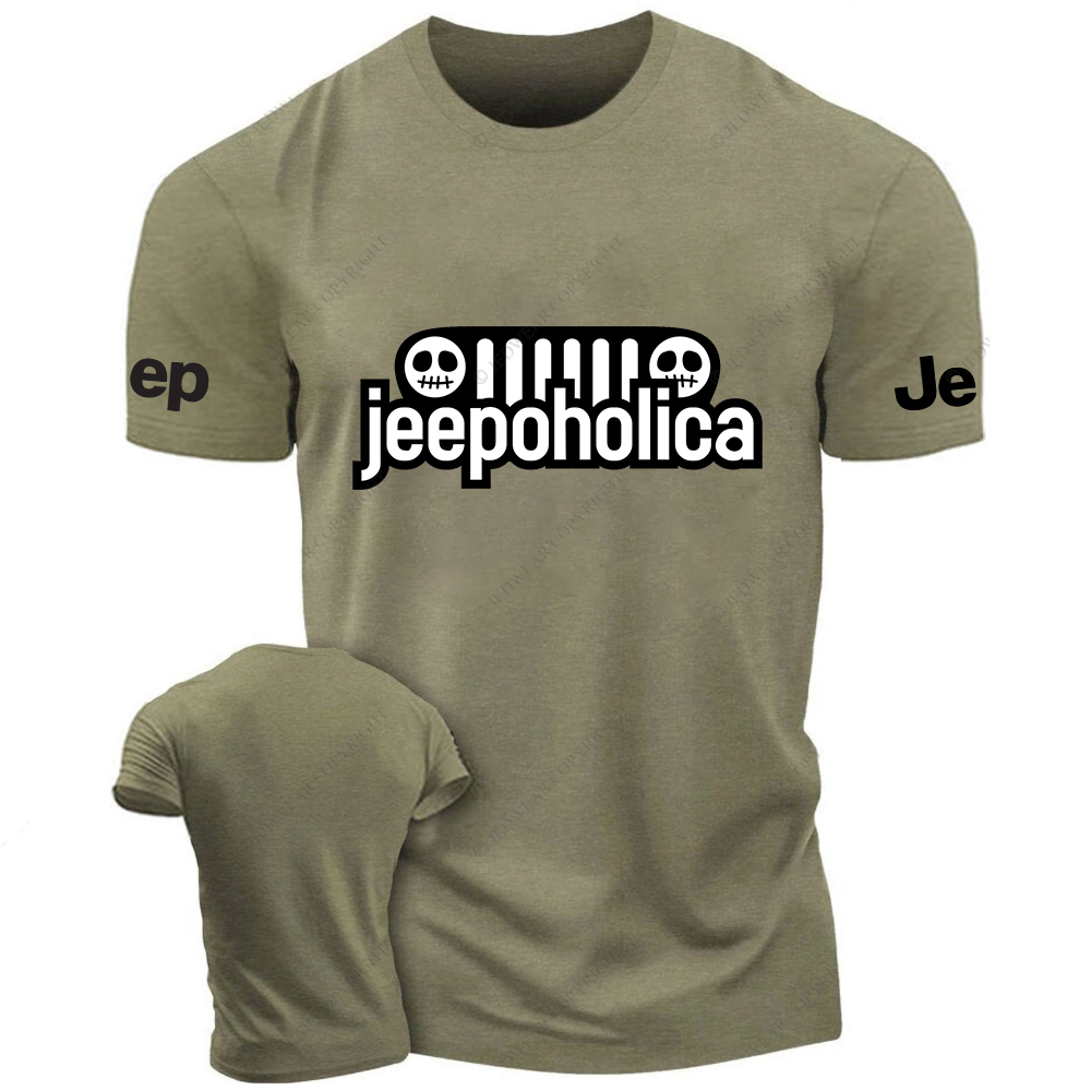 Halloween Jeepoholica Skull Four-Wheeler Jp T-Shirt
