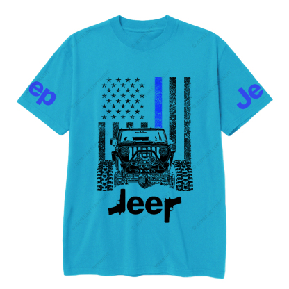 American Flag Policeman Gun Police Badge Jp T-Shirt