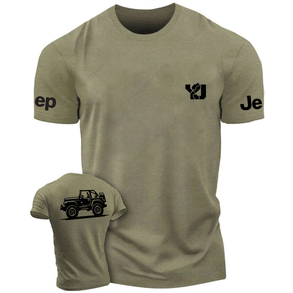 Jp YJ Car Model Front And Rear Design  Jp T-Shirt
