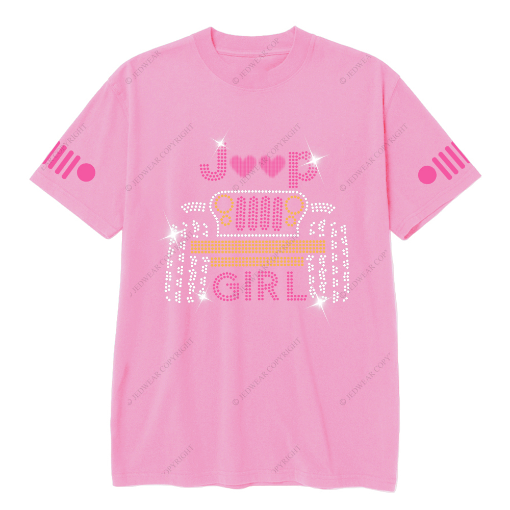 Jp Girl Glowing Car Love Jp T-Shirt