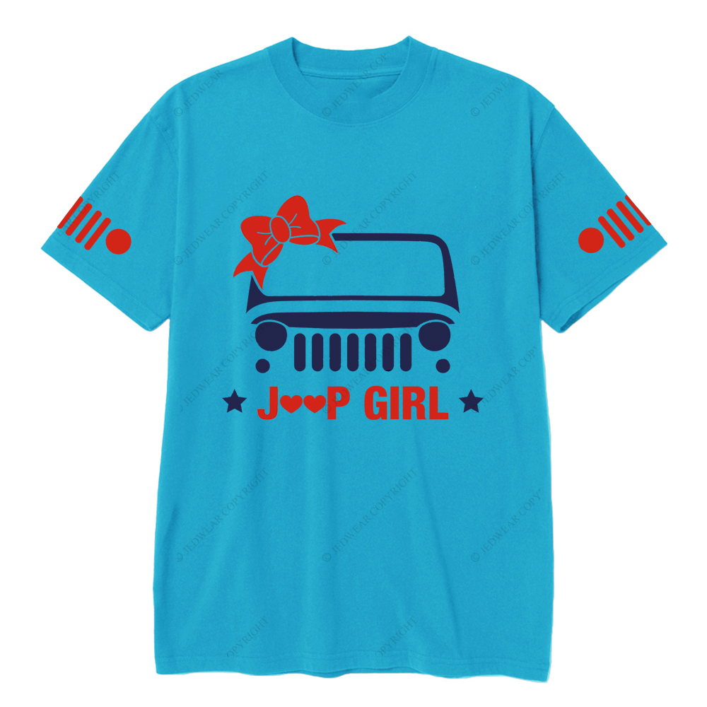 Jp Girl 4X4 Offroad Car Bow Tie Star Jp T-Shirt