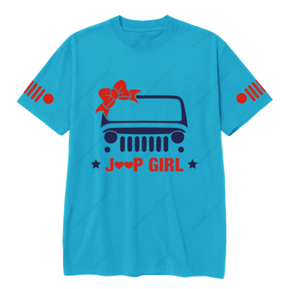 Jp Girl 4X4 Offroad Car Bow Tie Star Jp T-Shirt