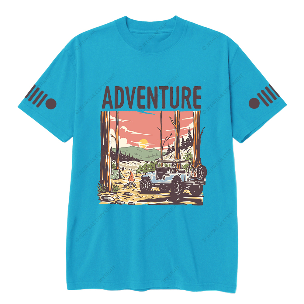 Colorful  Adventure Fire Sun Trees Jp T-Shirt