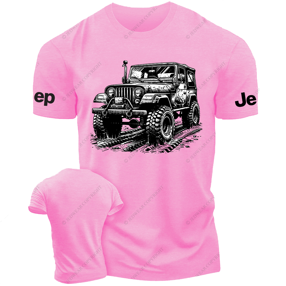 Driving On Muddy Terrain Wheel Tracks Jp T-Shirt