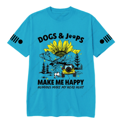 Dogs Make Me Happy Humans Make My Head Hurt  Jp T-Shirt