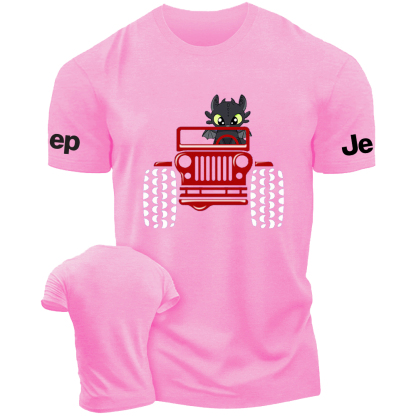 Halloween A Little Bat Is Driving A Car Jp T-Shirt