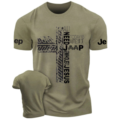 Religion Cross All I Need Jp And Jesus Today Is A Little Bit Of Jp T-Shirt