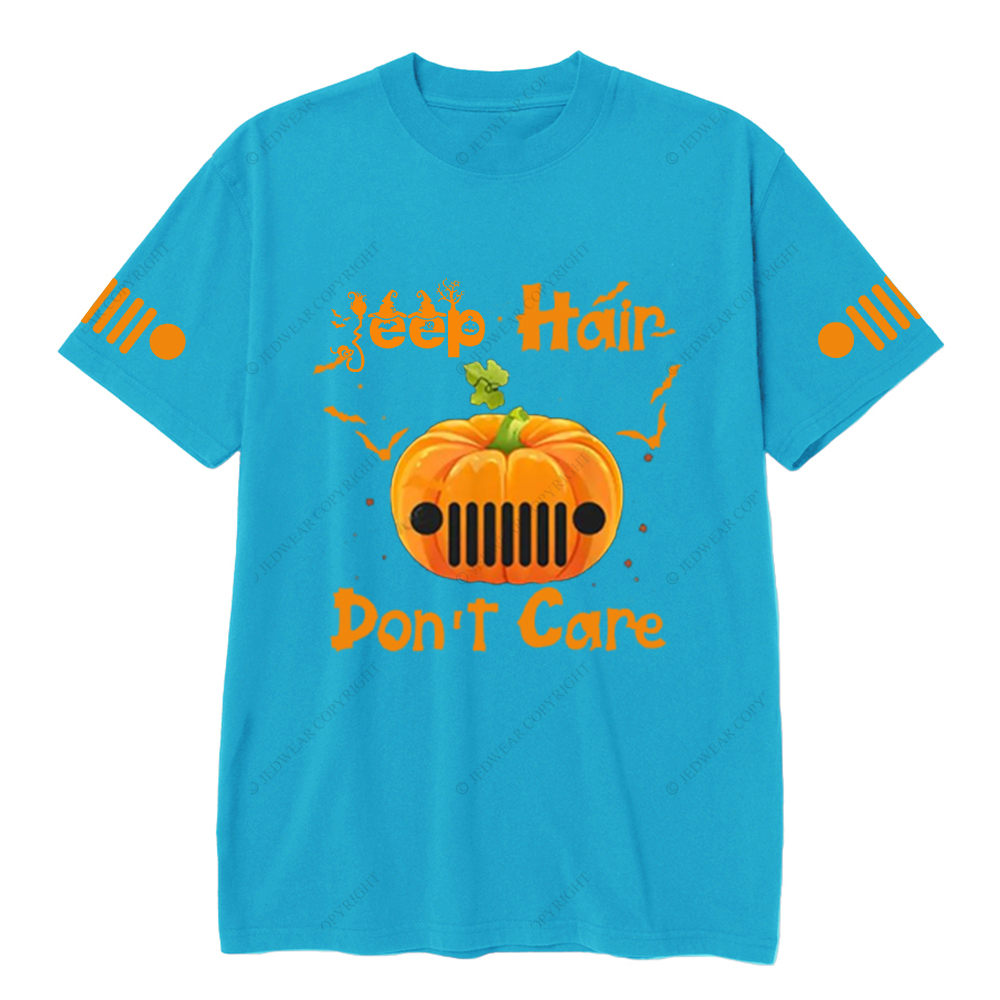 Jp Hair Don't Care Pumpkin Halloween Bat JP T-shirt