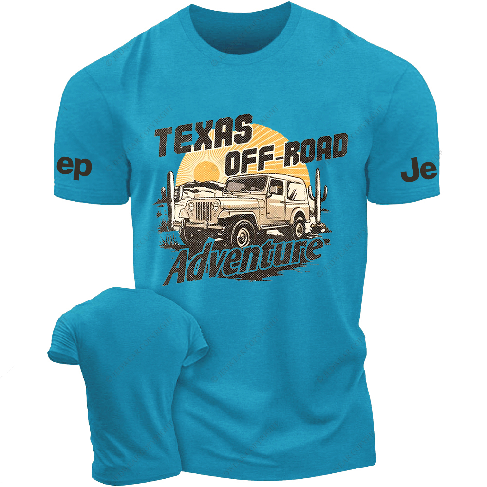 Texas Off-Road Adventure Sun Cactus Mountains Jp T-Shirt