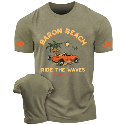Baron Beach Ride The Waves Summer Party Jp T-Shirt