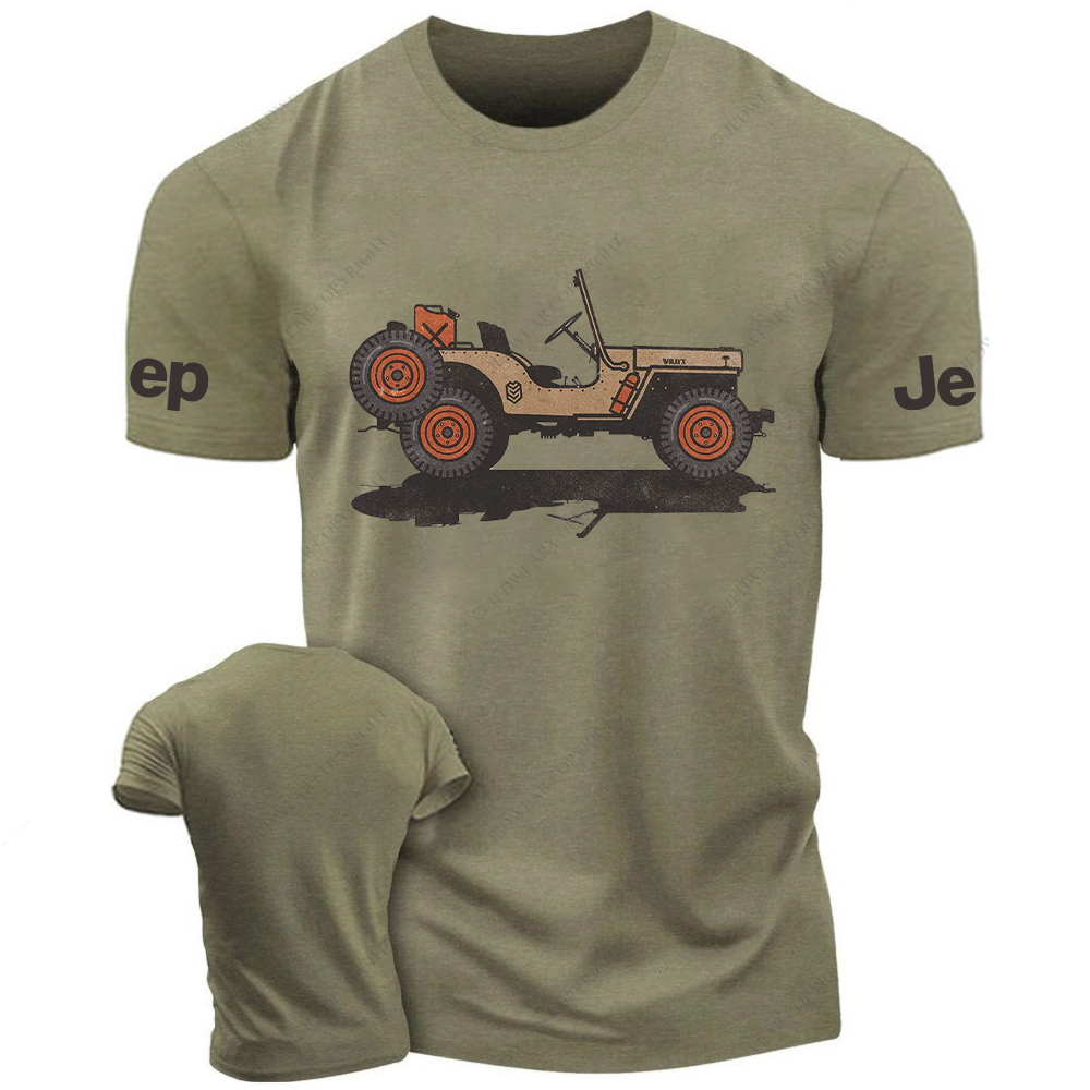 Orange Vintage Dump Truck Willys Jp T-Shirt