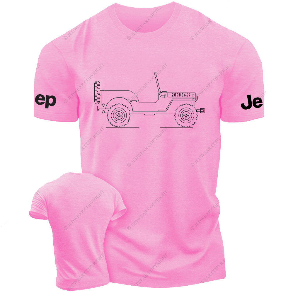 Vintage Dump Truck Line Art Jp T-Shirt