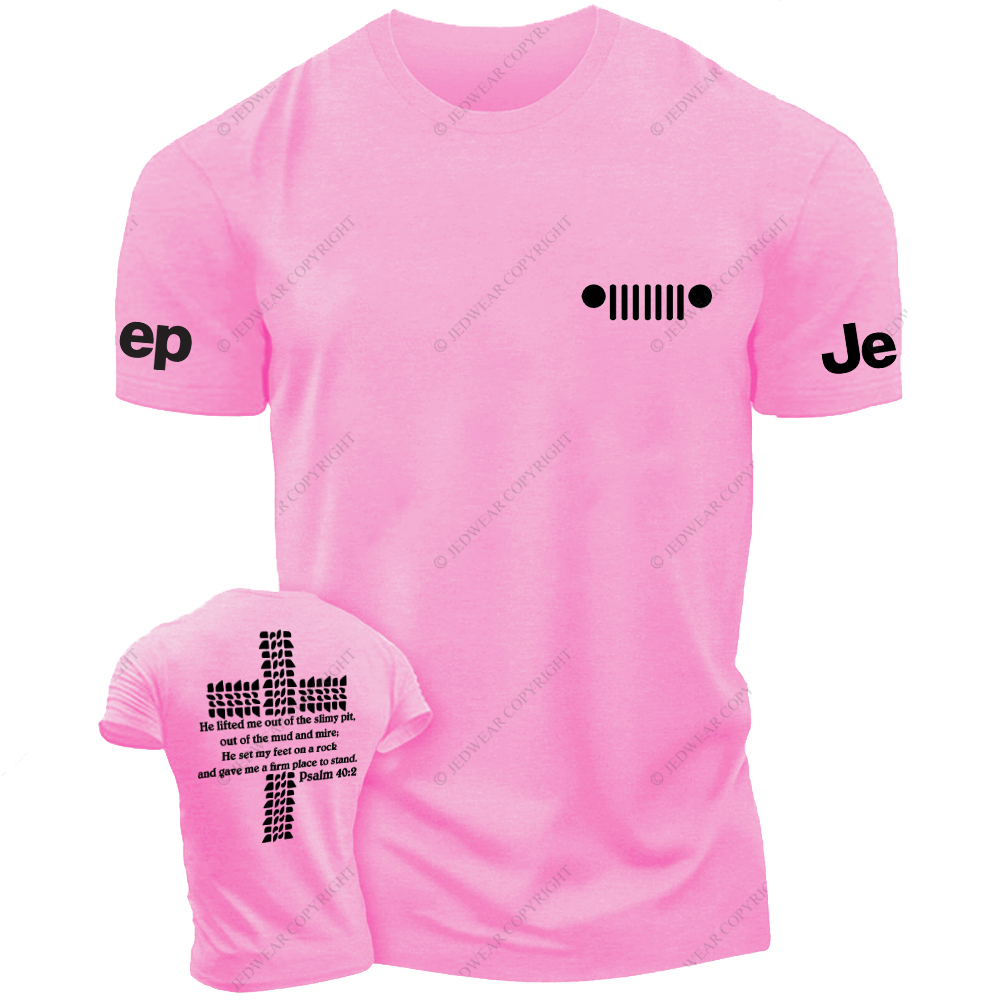 Religion Cross Jesus Bible Wheelmarks  Psalm Jp T-Shirt