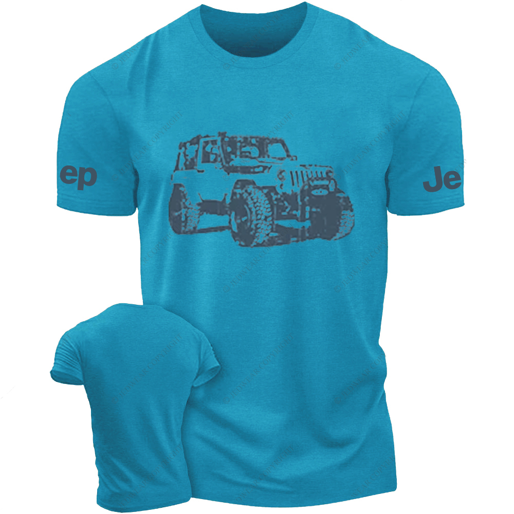 Hand-Painted Four-Wheeled Vehicle Jp T-Shirt