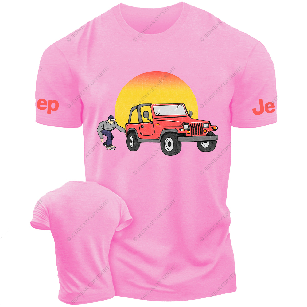 Cartoon Funny A Man On A Skateboard  Sun Jp T-Shirt
