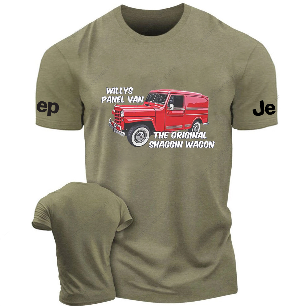 The Original Shaggin Wagon Willys Panel Van Jp T-Shirt