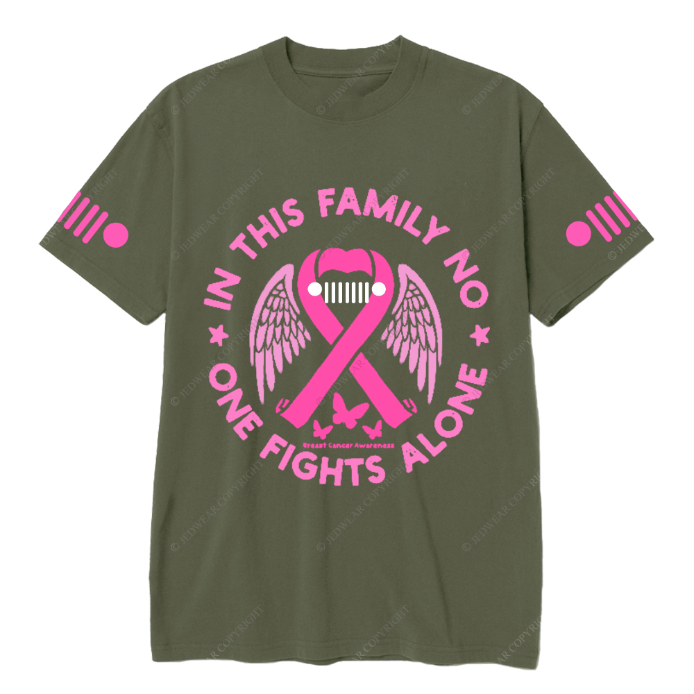 Breast Cancer In This Family No One Fights Alone Jp T-Shirt