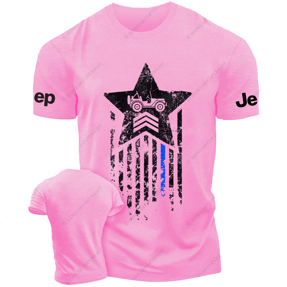 American Flag Military Star Old Dump Truck Vintage Style Jp T-Shirt