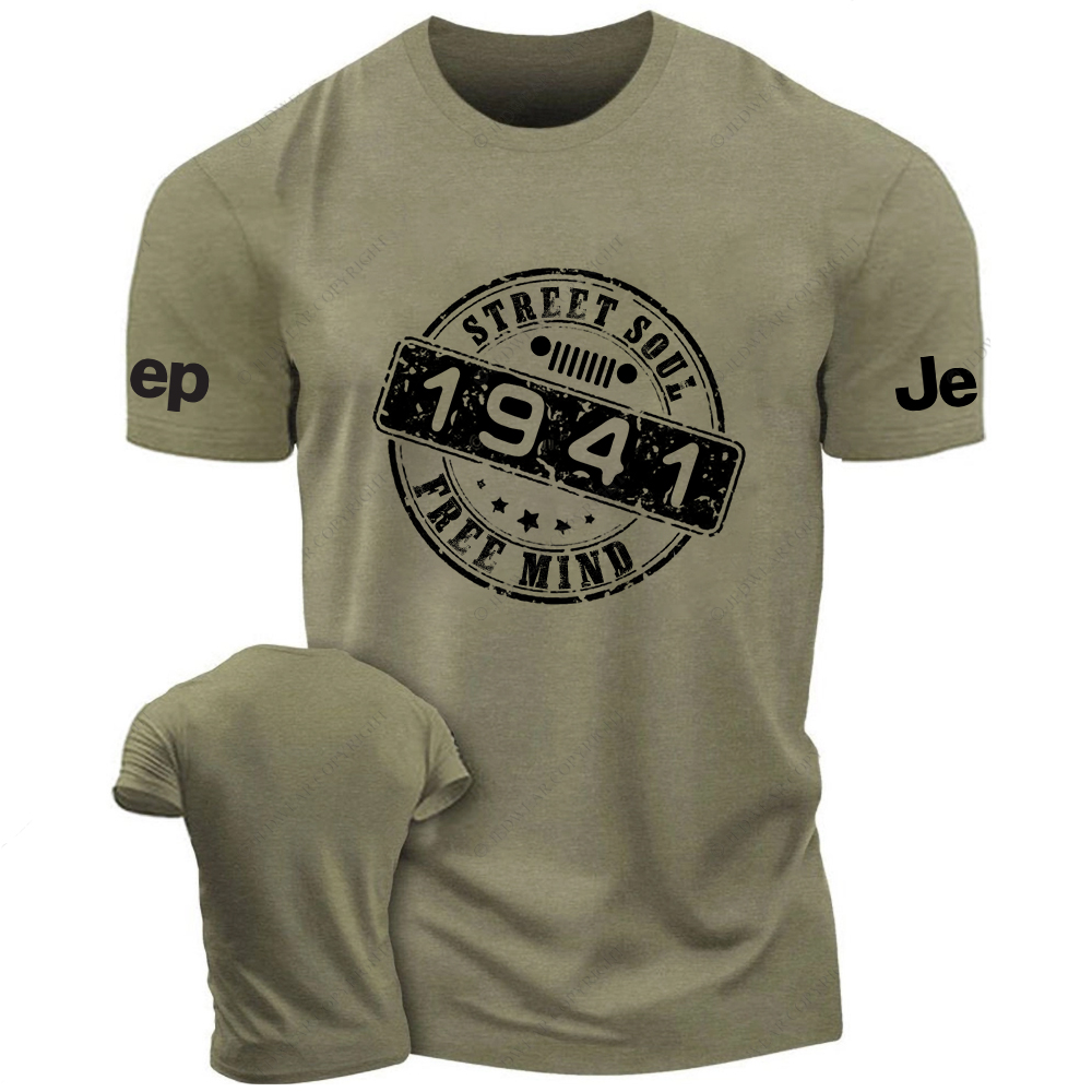Street Soul Free Mind Created Time Since 1941 Vintage Style Jp T-Shirt