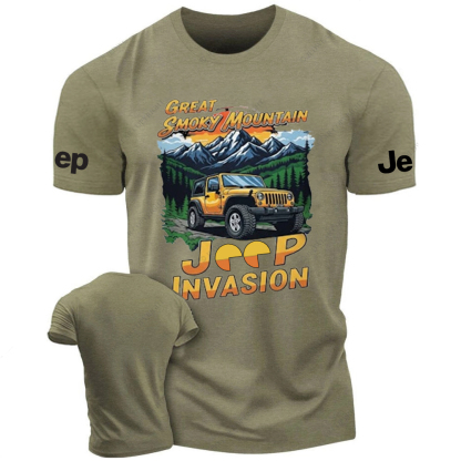 Great Smoky Mountain  Invasion Sun Tree Vintage Style Jp T-Shirt