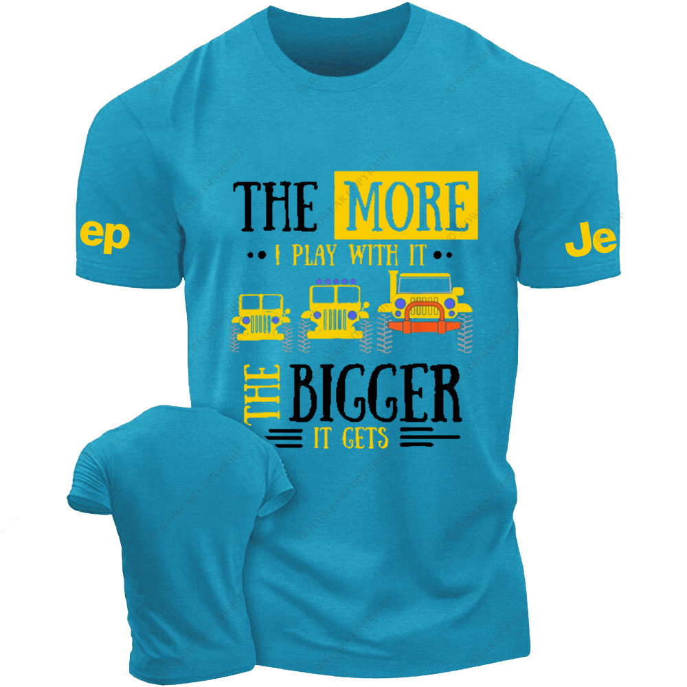 The More I Play With It The Bigger It Gets - Funny Jp T-Shirt