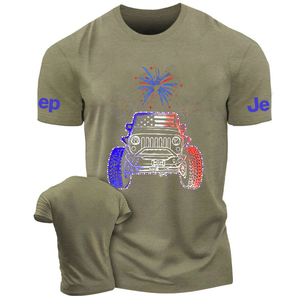 American Flag Fireworks Jp T-Shirt
