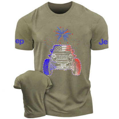 American Flag Fireworks Jp T-Shirt