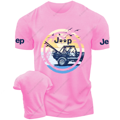 Dog In The Car Vintage Style Jp T-Shirt