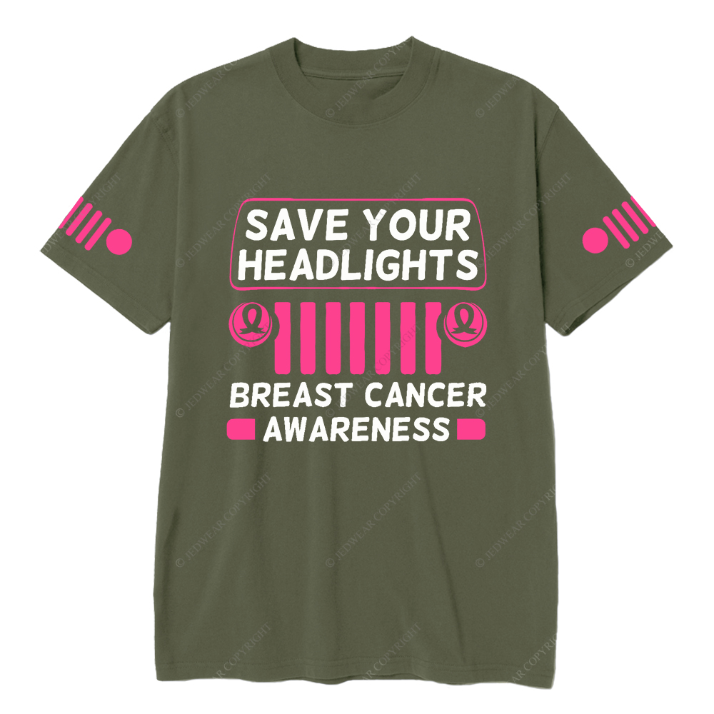 Save your Headlights Breast Cancer Awareness Jp T-Shirt
