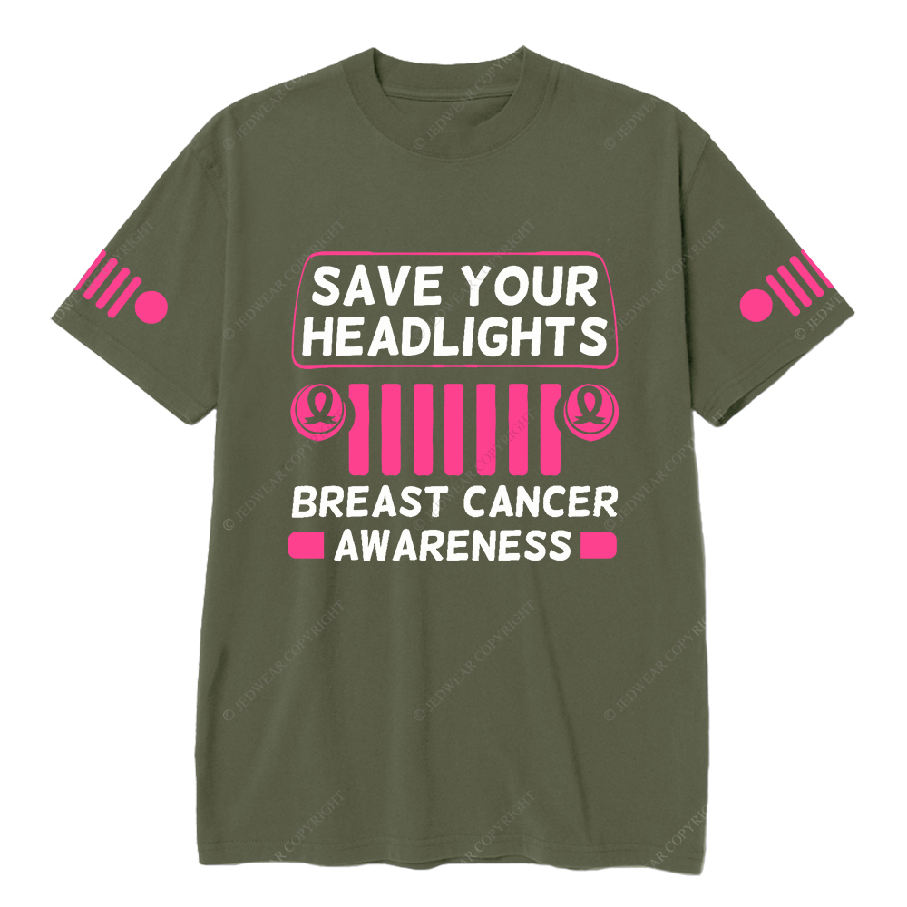 Save your Headlights Breast Cancer Awareness Jp T-Shirt