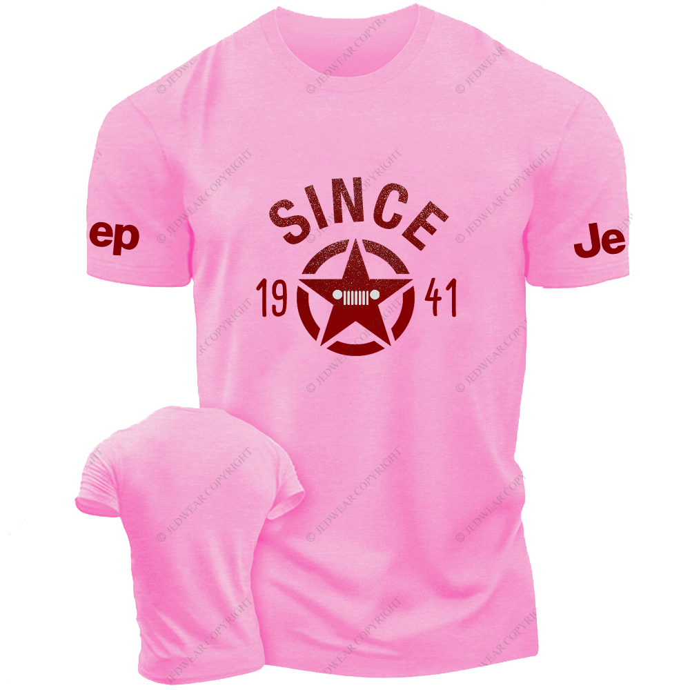 Vintage Style Military Star Circle Created Time Since 1941 Jp T-Shirt
