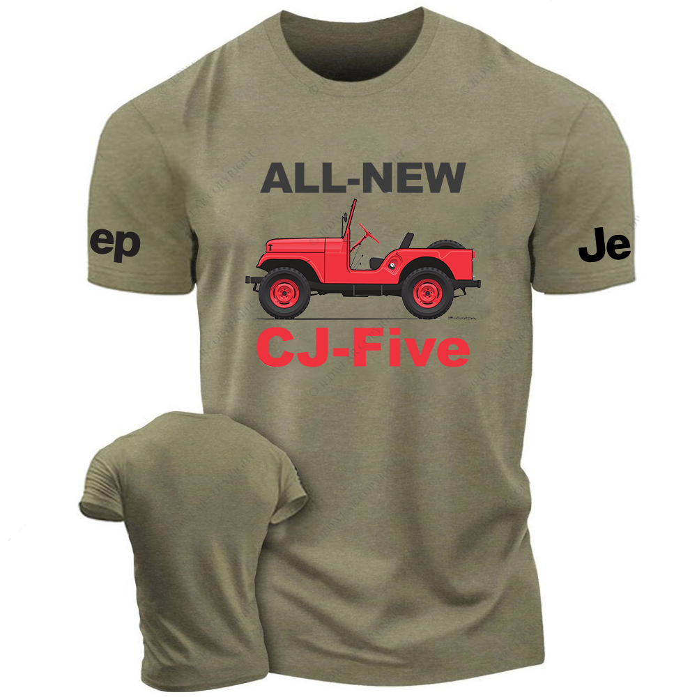 All New CJ-Five Red Off-Road Vehicle Jp T-Shirt