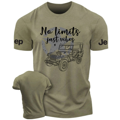 Military Star And No Limits Just Vibes JP T-Shirt