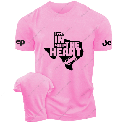 Jp In The Heart Map Jp T-Shirt