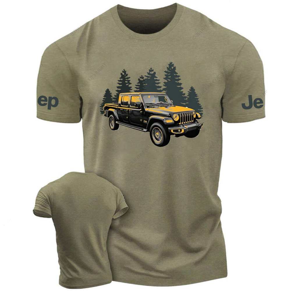Jp Yellow Truck Tree Jp T-Shirt