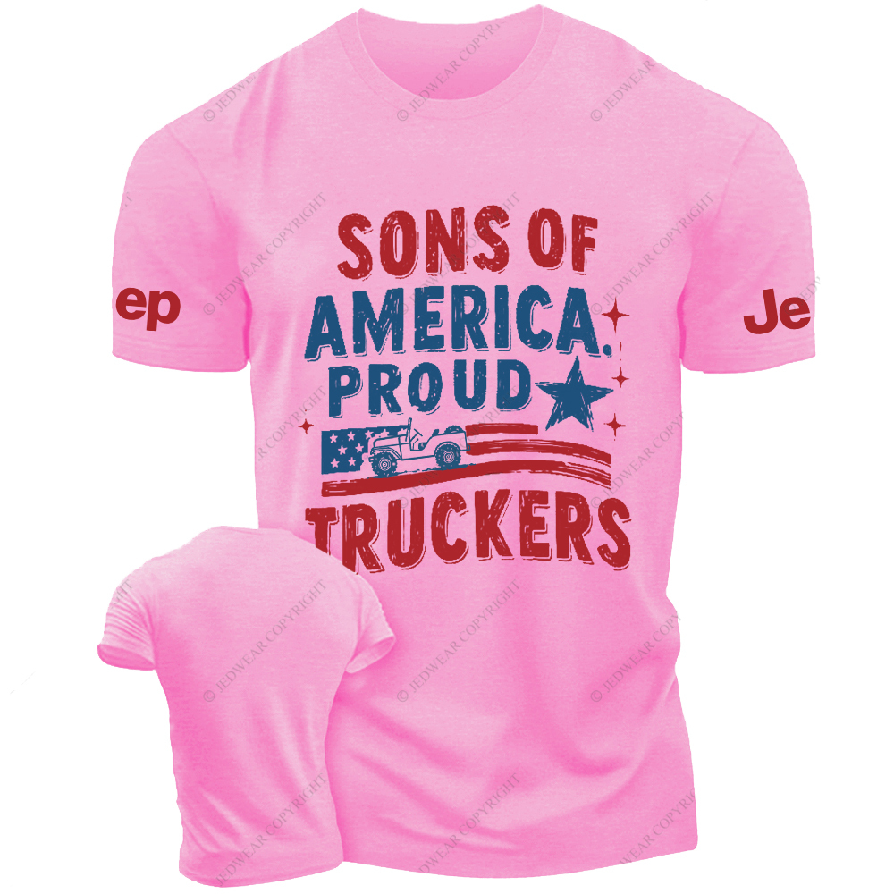 Sons Of America Proud Truckers Jp T-Shirt