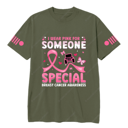Breast Cancer Awareness I Wear Pink For Someone Special Jp T-shirt