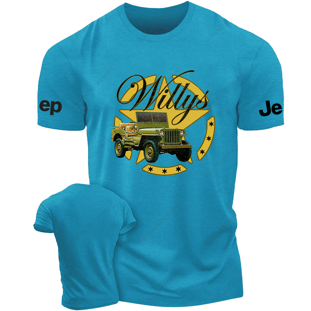 Military Star Willys Vintage Style Jp T-Shirt