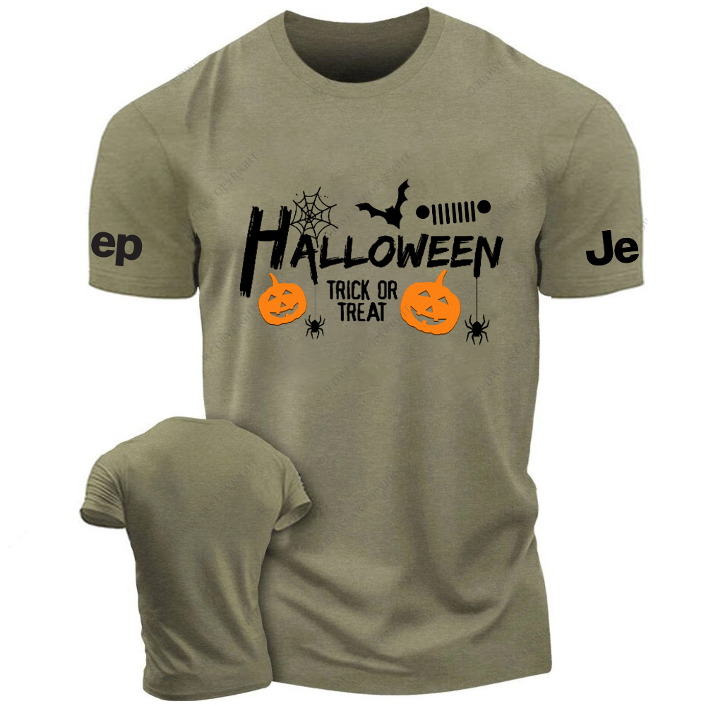 Pumpkin Halloween Bat Spider Web Jp T-Shirt