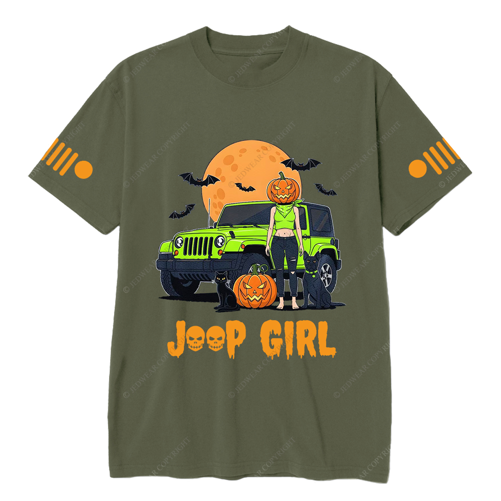 Pumpkin Halloween Cat Girl Bat Jp T-shirt