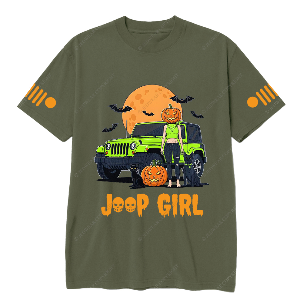 Pumpkin Halloween Cat Girl Bat Jp T-shirt