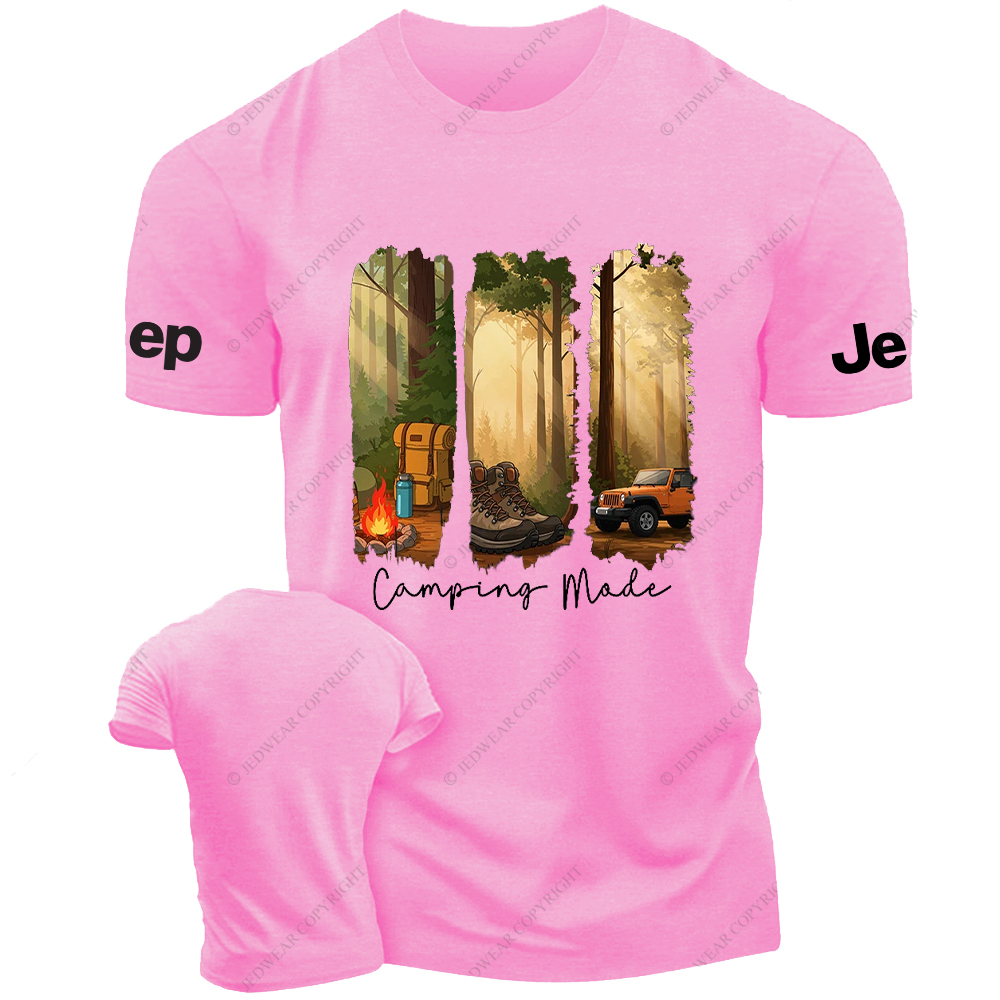 Camping In The Forest Outdoor Bonfire Jp T-shirt