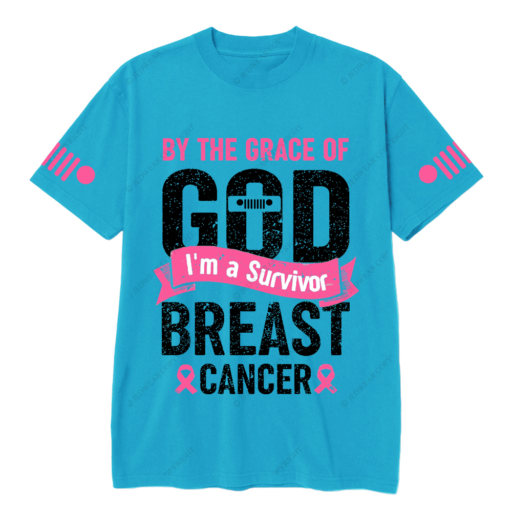 By The Grace Of I'm A Survivor Breast Cancer Jp T-shirt