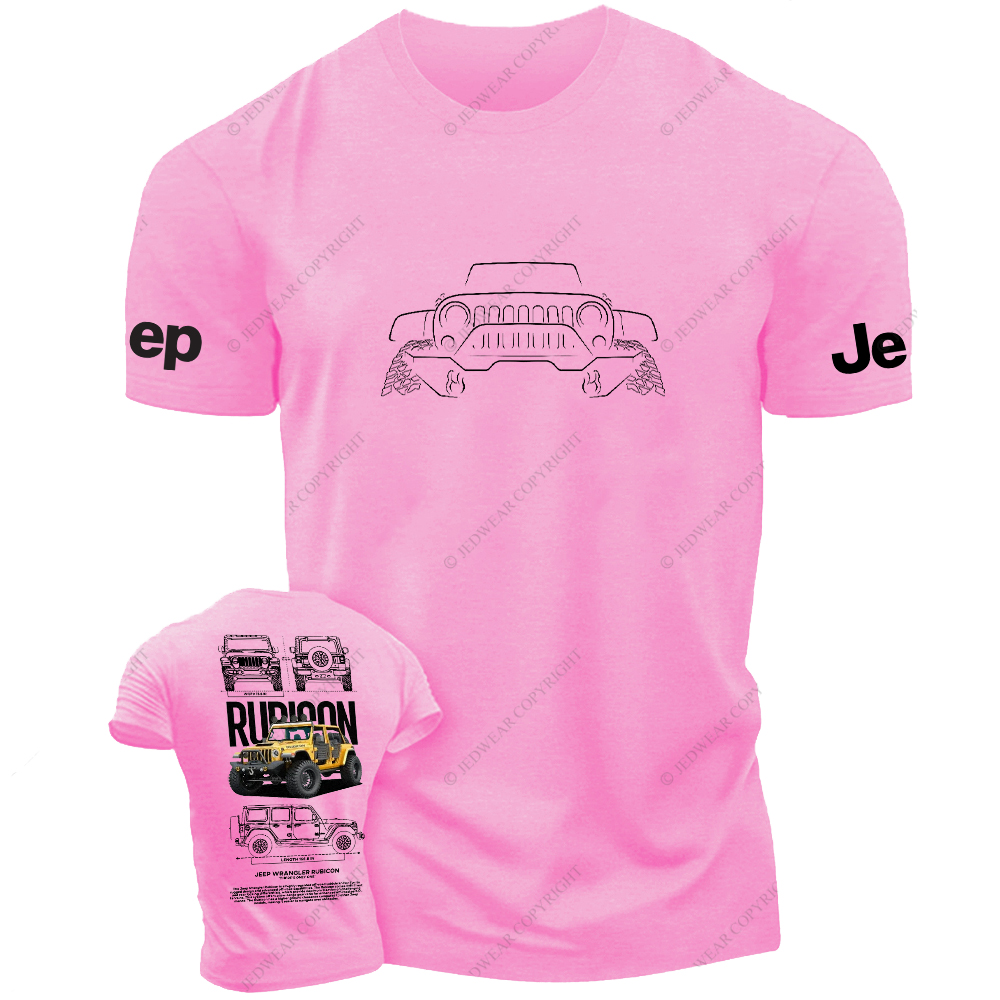 Rubicon Line Art Off-Road 4x4 Wrangler Jp T-Shirt