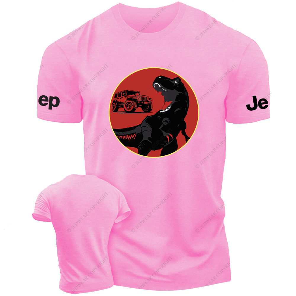Dinosaur Silhouette Off-Road Vehicle Jp T-Shirt