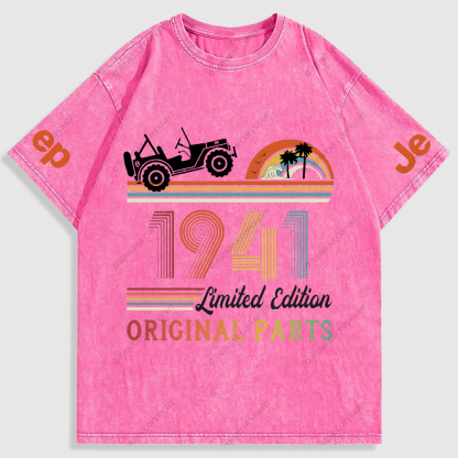 Original Parts  Limited Edition  Waves Coconut Tree Washed T-Shirt