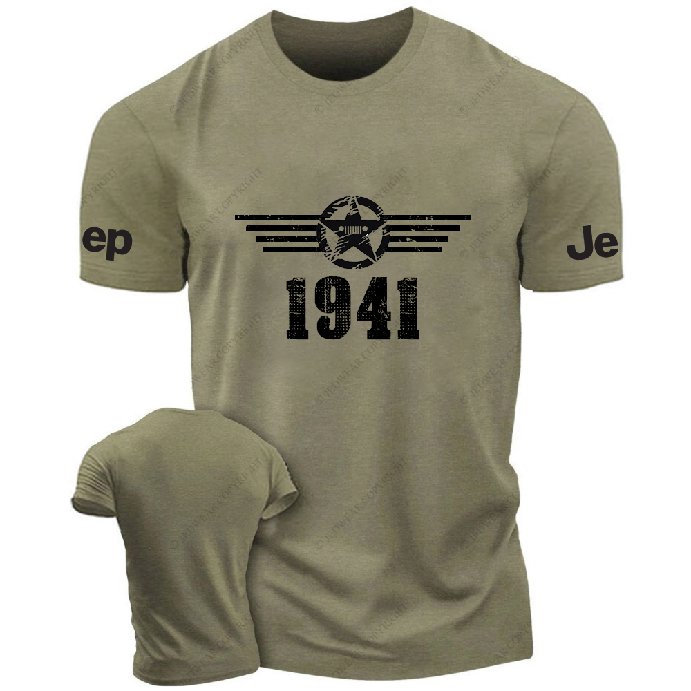 Military Star Rectangle Time JP T-Shirt